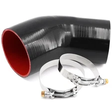 45 Degree 3.5 to 4 Inch(89-102mm) Silicone Reducer Coupler Hose,4-P... Fast Ship