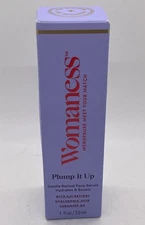 Womaness Plump It Up Retinol Face Serum - Roll-On Hyaluronic Acid 1 oz **NEW**