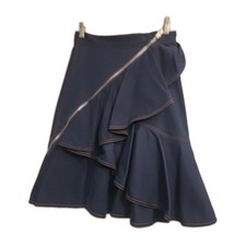 Vintage Givenchy Skirt Ruffles Knee Length, Country Concets Style Size M