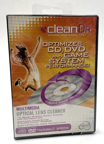 Clean Dr Multimedia Optical Lens Cleaner CD DVD Games 2004 New Still Sealed