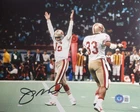 Joe Montana Signed 8x10 Photo W/ Beckt. COA San Francisco 49ers