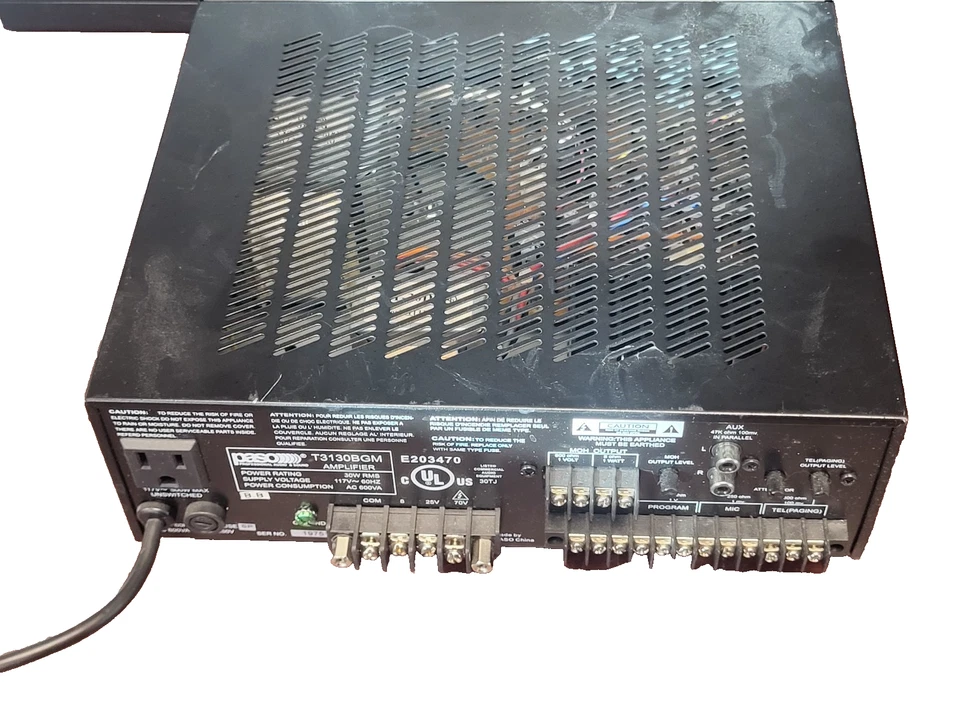 Muzak Series 3000 Integrated 15 Watt Amplifier Paso T3115BGM #73 - Image 4 of 4