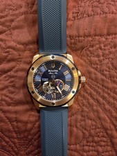 Bulova 98A227 Marine Star Dial Blue Mens Auto...
