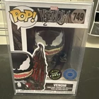 Funko Pop #749 VENOM GLOW CHASE Pop In A Box Exclusive w/Protector Very Nice! E3