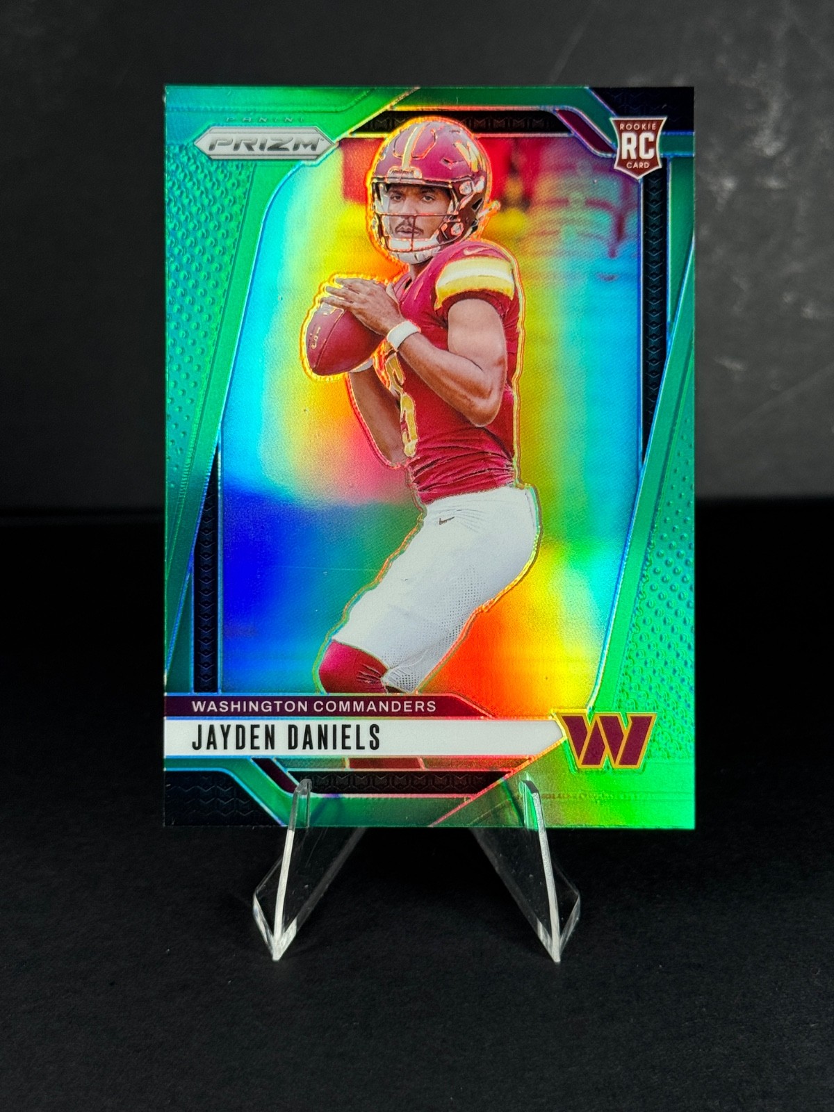 2024 Panini Prizm - (RC) Rookies Jayden Daniels #347 Green Prizm Commanders