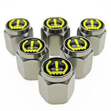 10pcs TPMS Logo Tire Valve Caps Dustproof Covers for Schrader Valves