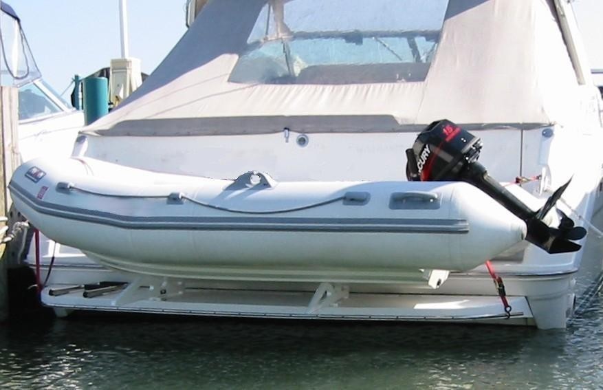 NAUTLEY Dinghy Ramp Davit Davits Inflatable Rib Boat Lift Chock Pull On ...