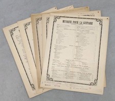 Jacques Bosch Guitar Sheet Music Lot 5 Classical Spanish Vtg Op 10 11 12 13 14