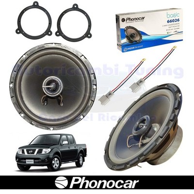 Phonocar 66026 Coaxial Car Speakers 165mm 60W For NISSAN NAVARA D40 4Ω Front