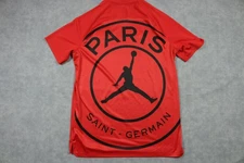 Paris Saint-Germain Shirt Mens Large Red PSG Jordan NBA Basketball Soccer Nike