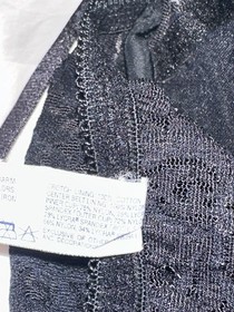 Vintage Bali Lingerie One Piece Black Lace Size 34B