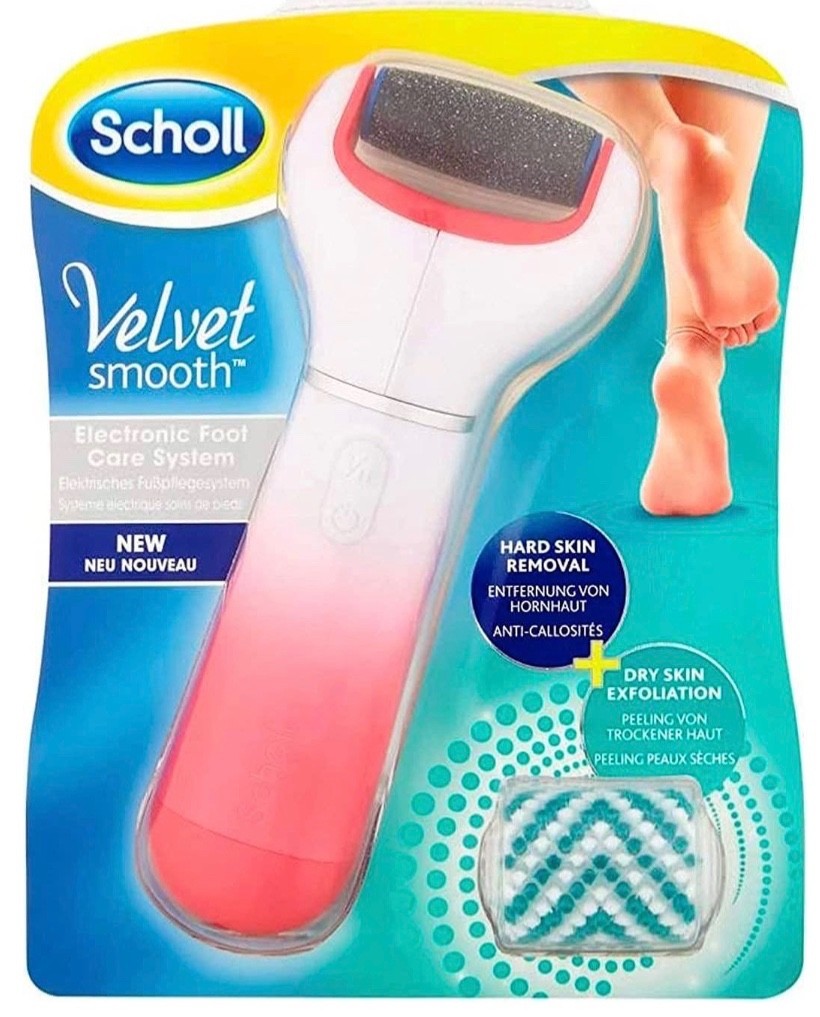 Scholl Velvet Smooth Electric Foot File with Cracked Heel Refill