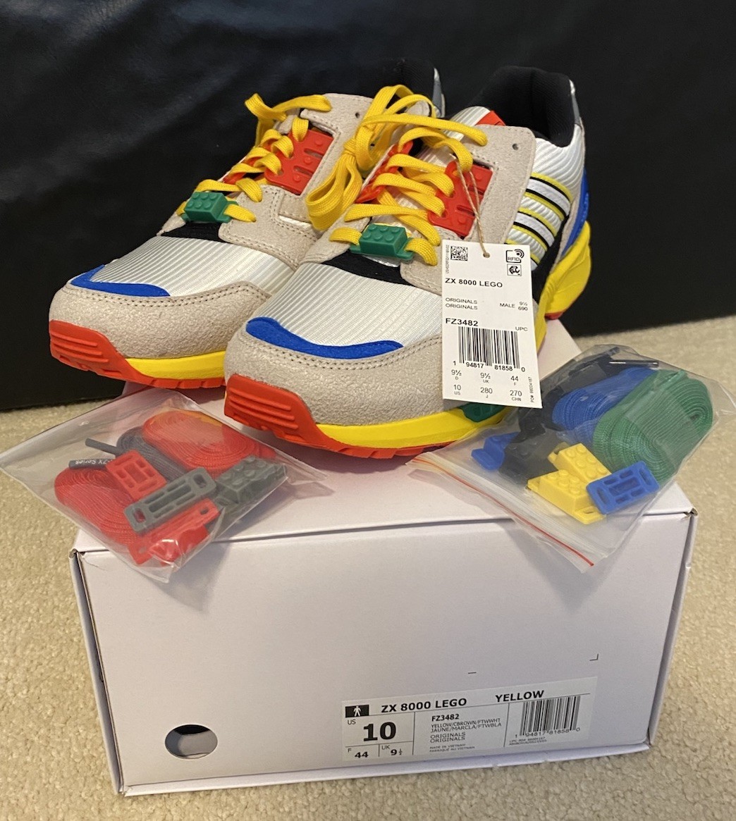 Size 10 - LEGO x adidas ZX 8000 A-ZX Series - Mixed Blocks for