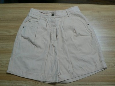 xVTG NORDSTROM POINT of VIEW WOMEN PEACH SHORTS-SZ 10-4.5'' INSEAM-14'' RISE-CUFFS