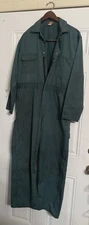 Vtg Big Ben Wrangler Coveralls Green  Tag Size 42 Short Actual 40x27 USA *READ*