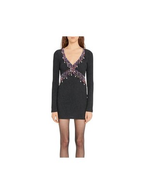 CHRISTOPHER KANE Womens Black Unlined Long Sleeve Mini Cocktail Sheath Dress 4
