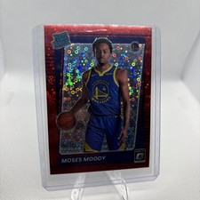 2021/22 Panini Optic Rated Rookie Red Disco Prizm Moses Moody RC  /85 GSWarriors