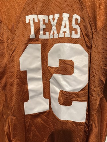 Nike Team Texas Longhorns NCAA Football Jersey Authentic Men Pre Owned Large #12 - Picture 4 of 11
