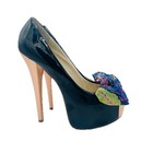 Chinese Laundry Shoes Womens Size 8 Black Bow Twiggy Platform High Heels Stilett