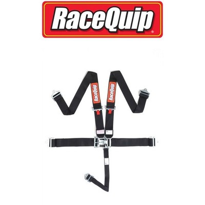 RaceQuip 711001 Black Race Car Seat Belts 5 pt SFI Safety Harness IMCA NHRA USRA