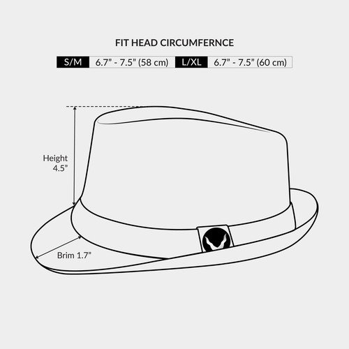 Light Weight Classic Soft Cool Mesh Crushable Fedora hat (L/XL, Black) - Picture 7 of 7