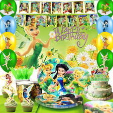 Tinker Bell Birthday Decorations Tinker Bell Party Tableware Banner Cup Backdrop