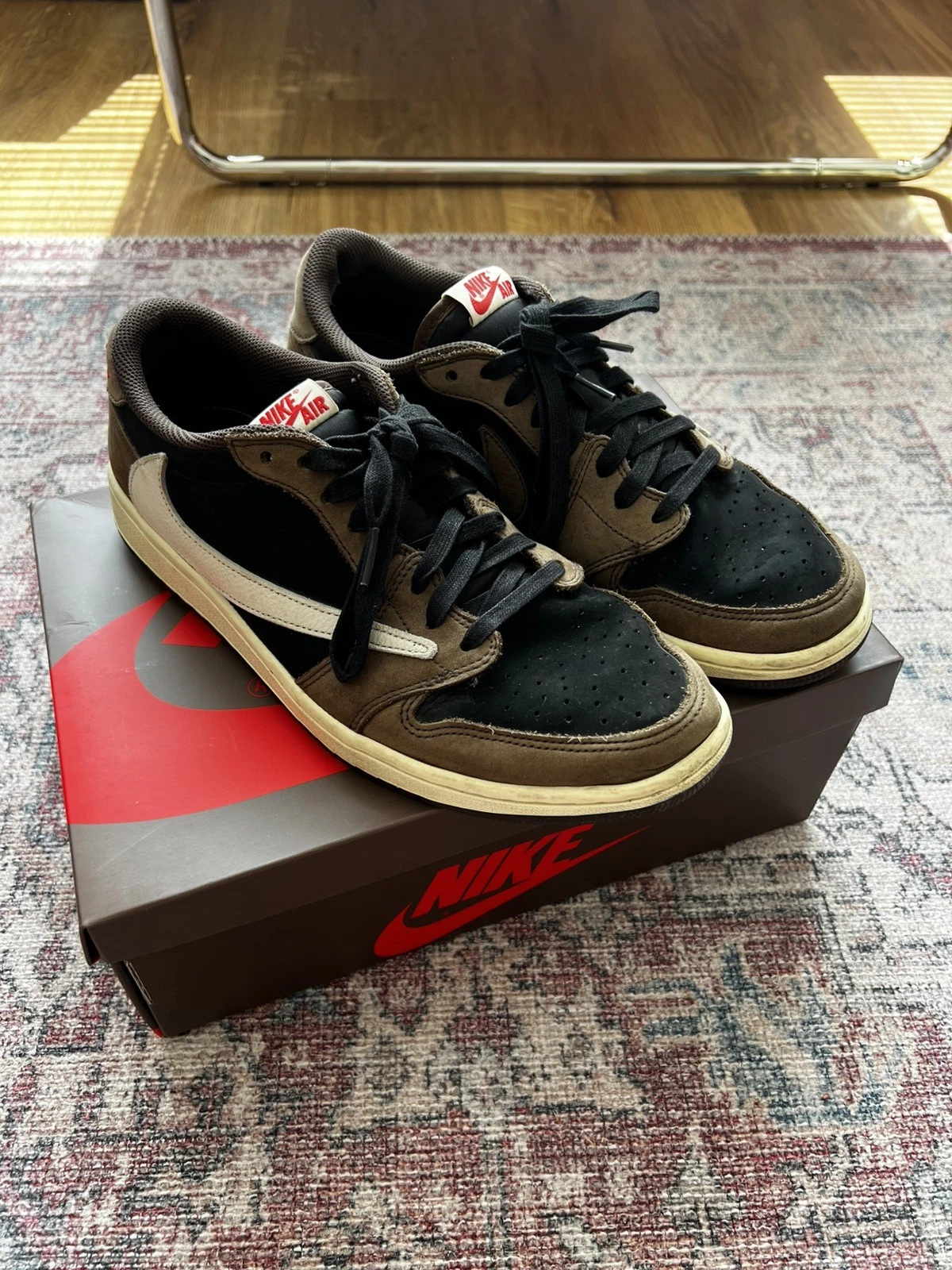 Nike Jordan 1 Low Travis Scott OG MOCHA CQ4277-001 UK 9.5