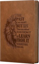 Leather Journal for Men Soft Cover 256 Pages Lined Journals for Writing A5 Lion