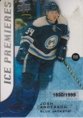2015-16 Upper Deck Ice RC Josh Anderson #1630/1499 - Columbus Blue Jackets