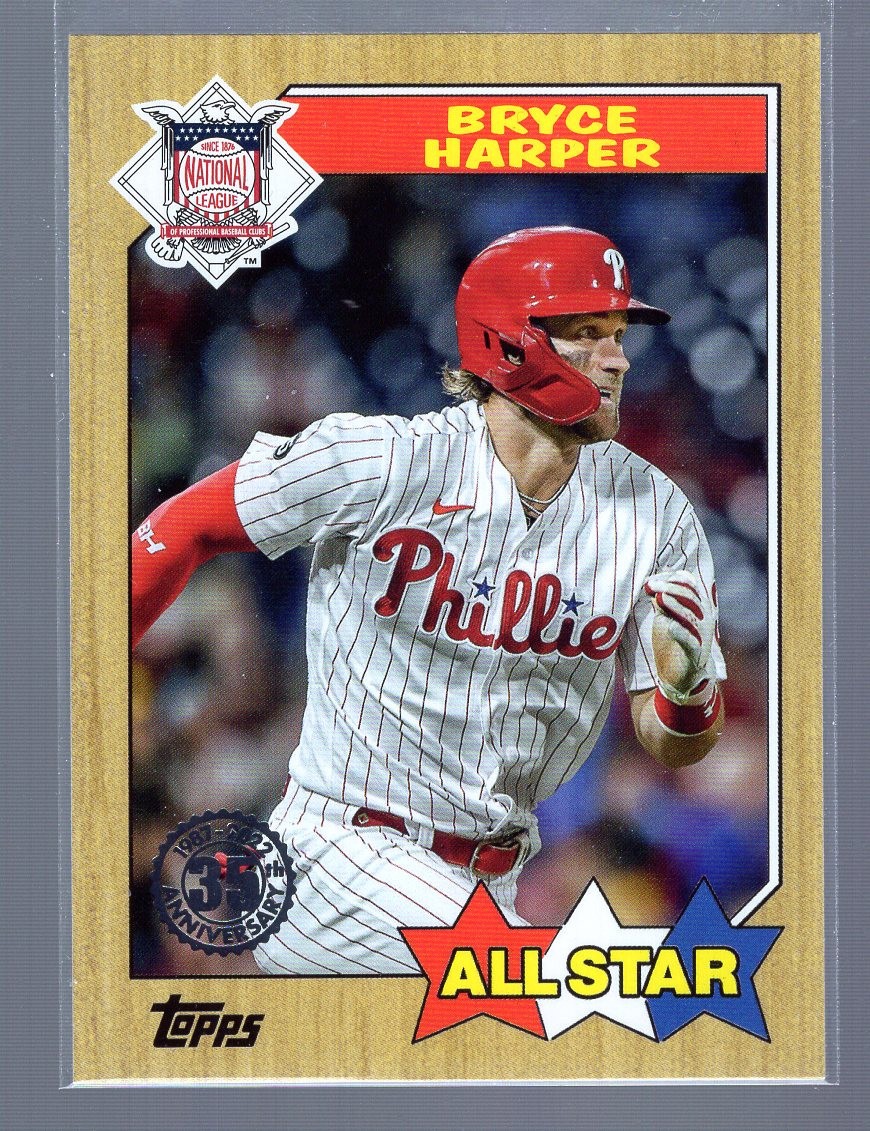 * 2022 Topps 1987 Topps Baseball 35th Anniversary All-Stars #87AS-3 BRYCE HARPER