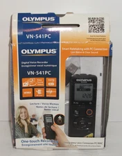 Olympus VN-541PC 4GB Digital Voice Recorder - 1570 Hours Black New Open Box