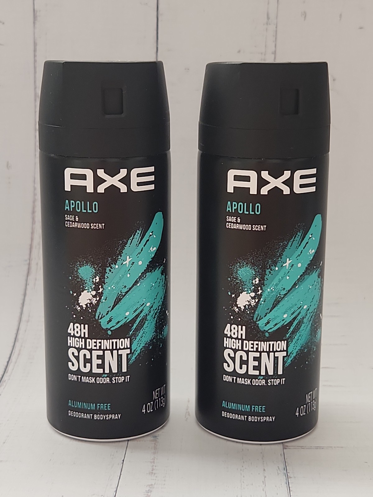 (Pack of 2) Axe Apollo Sage & Cedarwood Scent Deodorant Body