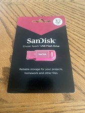 Pink SanDisk Cruzer Spark 32GB USB 2.0 Flash Drive NEW