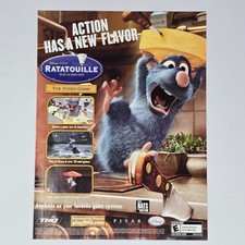 Ratatouille Il Videogioco Xbox 360 PS3 Wii NDS Nuovo Gusto Stampa Pubblicità/Poster