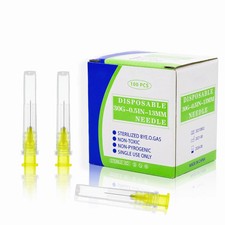 30 Gauge 1/2 Inch Disposable Needles with Caps - Luer Lock Lab Dispensing Access