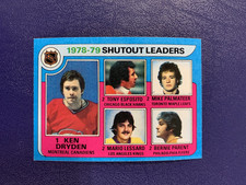 1979-80 Topps Hockey #8 Shutout Leaders - Ken Dryden Esposito  - Sharp High End!