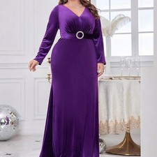 Formal long sleeved mid length dress, suitable for evening party dresses