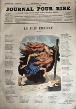 Journal Zum Lachen 5/06/1852 Nr. 36 "Farbe Der Ewige Jude"