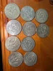 1968 Kennedy Half Dollars 10-Coin Lot From Bank Roll 40% Silver Near Unc Cond.