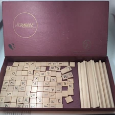 Vintage Scrabble Board Game Selchow And Righter Co. USA Complete 