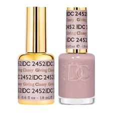 DND DC Soak Off Gel Polish + Matching Nail Lacquer - #2452 Giving Classy