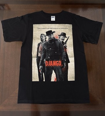 Django Unchained Movie Promo T-Shirt 2012 Tarantino, Foxx, DiCaprio Black Size M