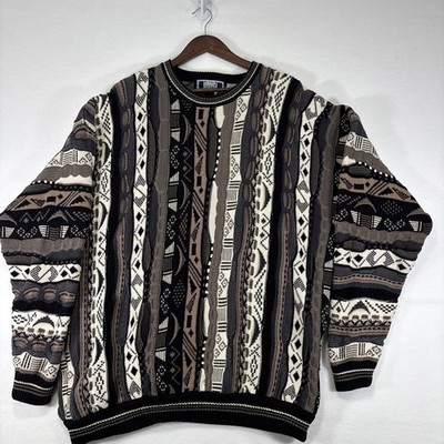 Vintage Sutter & Grant Coogi Style 3D Knit Sweater 90s Size XL