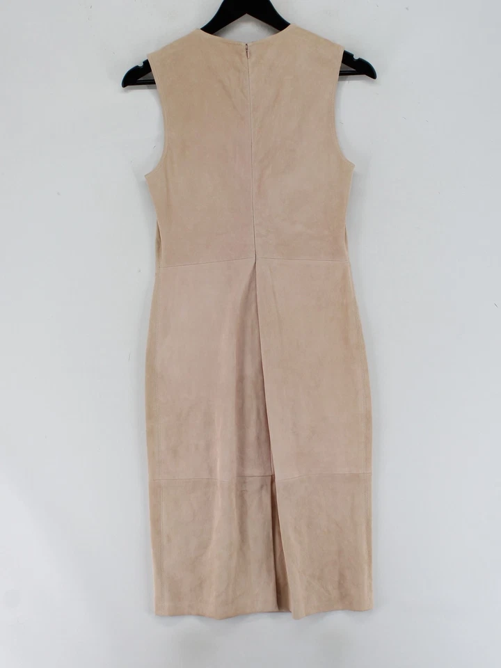 Theory Bodycon Midi Dress in Tan - Image 2 of 4