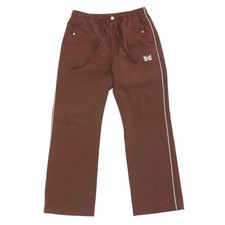 Needles GL186 Piping Cowboy Pants Brown S Embroidered Logo Cowboy Style