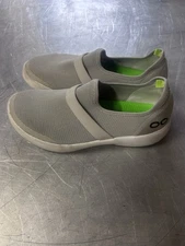 OOFOS OOmg Low Slip On Recovery Shoes Women's Size 8 Grey White 7012022-8