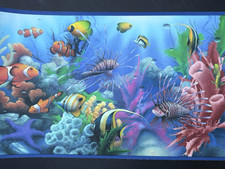 Tropical Fish Ocean Chesapeake Wallpaper Vinyl Wall Border 2 Rolls 10 yards