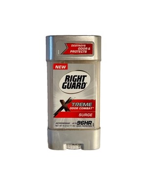 Right Guard Antiperspirant Deodorant 4 oz Xtreme Defense Gel Surge Discontinued