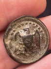 Rare Confederate Civil War Officers Button CS in Shield, VA Dug Albert CS 18B