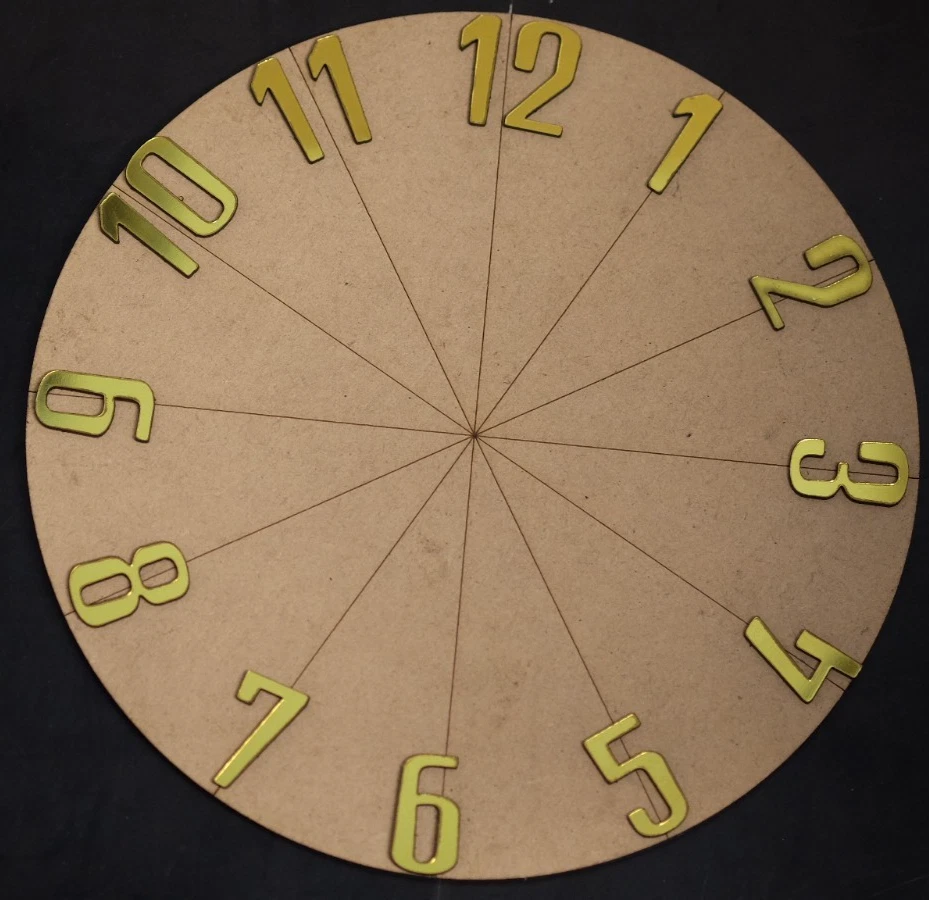 Clock Numbers Contemporary Metallic Gold, Metallic silver, Black,White (Den) DIY - Image 1 of 1